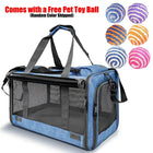 Pet Carrier for Large and Medium Cats,20 Lbs Lightproof Soft Sided Pet Carrier for Large Cat & Small Dog Airline Approved Travel Bag Puppy Carriers Foldable Portable for Outdoor Car Pink or Blue
