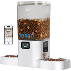 Dual Automatic Feeder with Camera for 2 Cats: 5G Wifi Automatic Feeder with Night Vision, 7L Auto Dispenser with Two Camera for Multiple Pet, Easy to Clean-29 Cup(Acf180W-A)