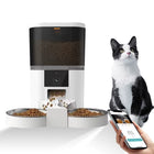4L with HD Camera Automatic Pet Feeder Cat and Dog Food Automatic Dispenser Suitable for Two Pet Cat and Dog Feeding Remote Feed