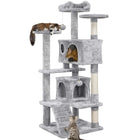 Large Cat House for Kittens & Cat Tree Cat Tower Condo with 2 Condos Scratching Posts Large Cat House for Kittens & Cats