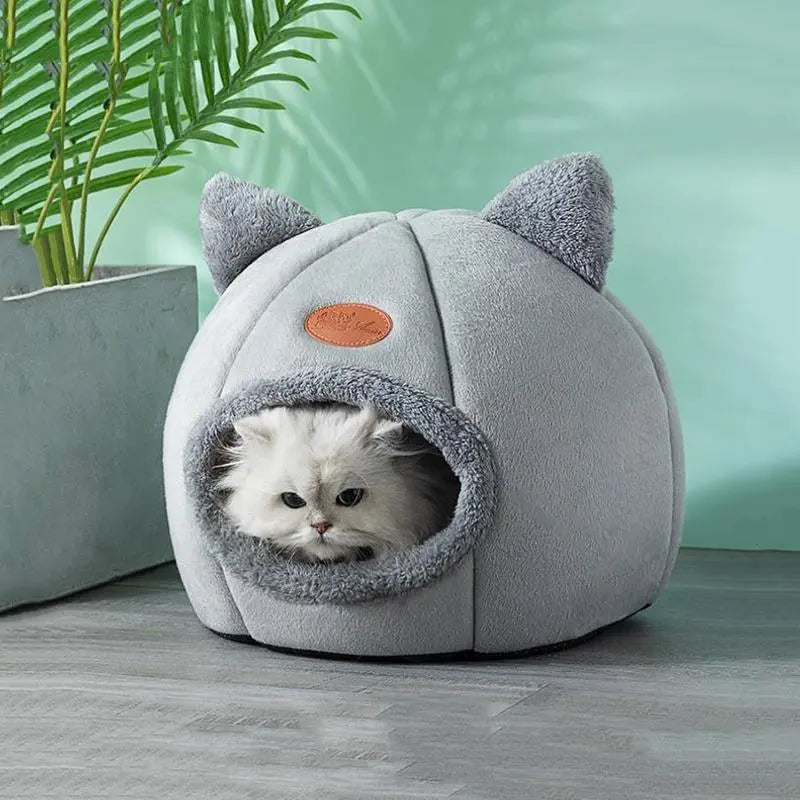 Cat House, Cute Cat Bed, Small Pet House with Soft Cushion, Foldable Pet House for Cats, Kittens & Dogs, Pet Supplies