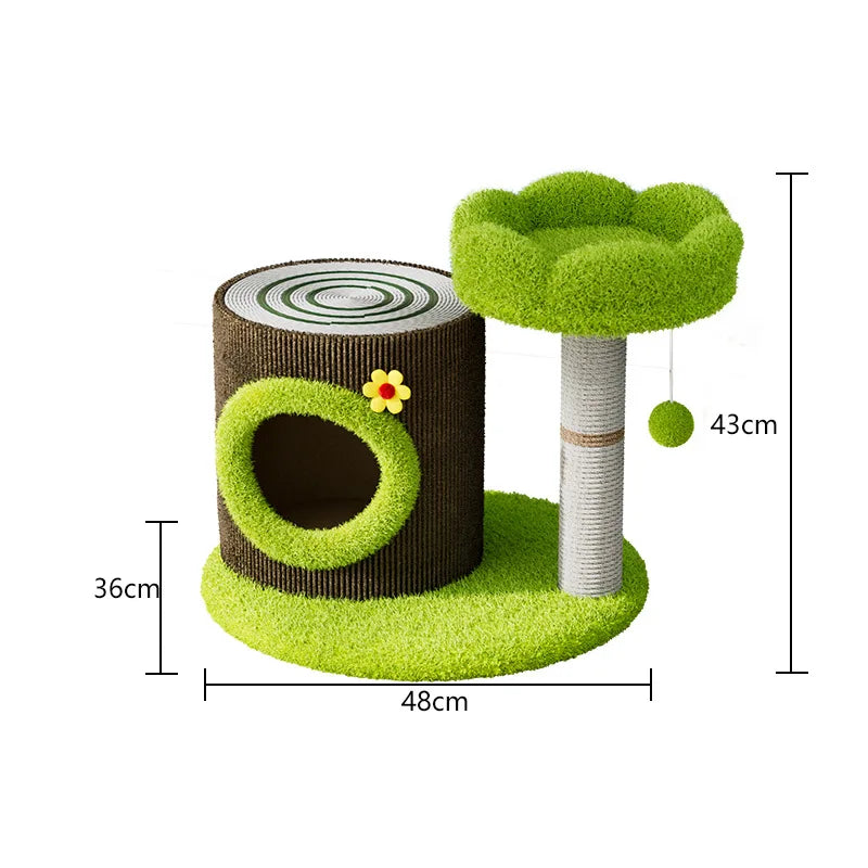 Winter Cat Villas, Cat Nests, Cat Climbing Frames, Cat Trees, Pet Cat Toys, Cat Holes in the Shape of Tree Stumps and Rings