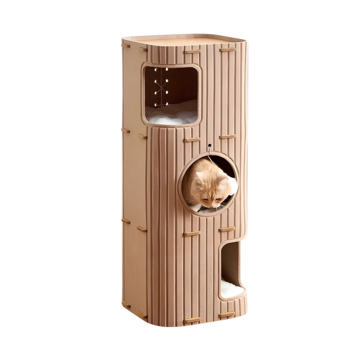 Multi Level Cat Tree with Enclosed Cat House Sisal Scratching Posts Multi Layer Climbing Activity Center for Indoor Cats All