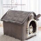 New Foldable Pet House Removable Washable Cat House Puppy Cave Sofa Pet Bed House for Extra Small Dogs and Small and Medium Cats