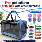 Pet Carrier for Large and Medium Cats,20 Lbs Lightproof Soft Sided Pet Carrier for Large Cat & Small Dog Airline Approved Travel Bag Puppy Carriers Foldable Portable for Outdoor Car Pink or Blue