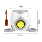 Dog Interactive Tennis Ball Treat Reward Machine Automatic Snack Dispenser Dog Training Puzzle Feeder Toy for Small Medium Dogs