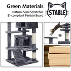 Large Cat House for Kittens & Cat Tree Cat Tower Condo with 2 Condos Scratching Posts Large Cat House for Kittens & Cats