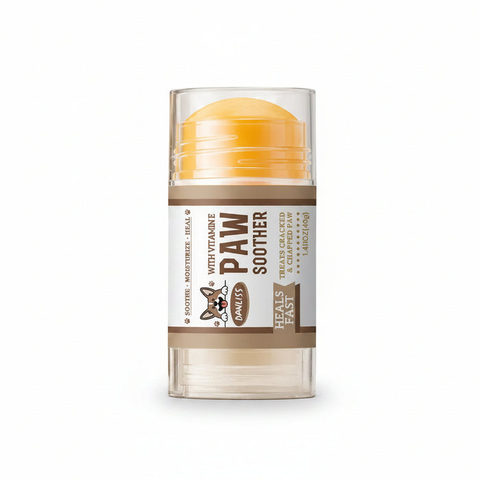 Dog Paw Balm Stick for Dry & Rough Paw Pads, Moisturizing Paw Soother with Vitamin E, No-Mess Glide-On Dog Paw Care Balm for Daily Walks, 1.41Oz/40G