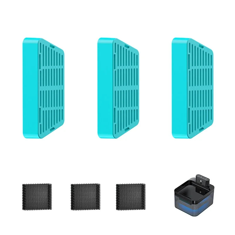 Water Fountain Replaceable Filter for 2.2L Wireless Cat Water Foutain Filters Cats Drinkers Pet Water Purifier Filters