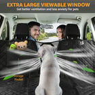 Nzonpet Dog Back Seat Covers for Trucks, 100% Waterproof with Big Mesh Window, XL Nonslip Scratchproof Dog Truck Hammock, Heavy Duty Seat Covers for Full Sized Pickup Trucks F150- Black