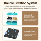 Water Fountain Replaceable Filter for 2.2L Wireless Cat Water Foutain Filters Cats Drinkers Pet Water Purifier Filters