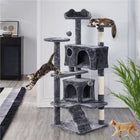Large Cat House for Kittens & Cat Tree Cat Tower Condo with 2 Condos Scratching Posts Large Cat House for Kittens & Cats