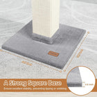 33 Inch Grey Cat Scratching Post for Indoor Cats, Cat Tree for Full-Body Stretching, Protect Your Furniture