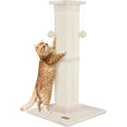33 Inch Grey Cat Scratching Post for Indoor Cats, Cat Tree for Full-Body Stretching, Protect Your Furniture