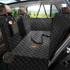 Nzonpet Dog Back Seat Covers for Trucks, 100% Waterproof with Big Mesh Window, XL Nonslip Scratchproof Dog Truck Hammock, Heavy Duty Seat Covers for Full Sized Pickup Trucks F150- Black