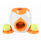 Dog Interactive Tennis Ball Treat Reward Machine Automatic Snack Dispenser Dog Training Puzzle Feeder Toy for Small Medium Dogs