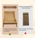 2-In-1 Sisal Cat Scratcher with Hammock & Lounge Chair No Shedding XL Size Breathable Durable All-Season Cat Bed for Claw Sharpening & Rest