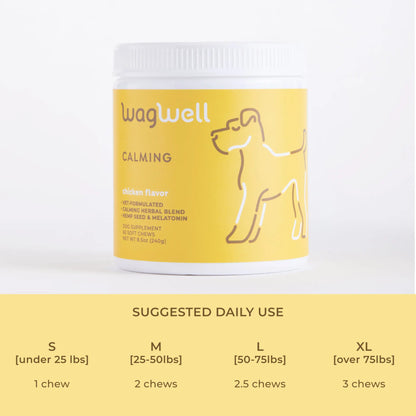 Calming Chews for Dogs - Supports Emotional Balance and Reduces Stress from Travel and Separation Anxiety
