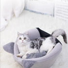 Cat House, Cute Cat Bed, Small Pet House with Soft Cushion, Foldable Pet House for Cats, Kittens & Dogs, Pet Supplies