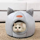 Cat House, Cute Cat Bed, Small Pet House with Soft Cushion, Foldable Pet House for Cats, Kittens & Dogs, Pet Supplies
