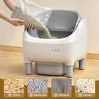 Cumrige Smart Self‑Cleaning Cat Litter Box, App WiFi Control Automatic Cat Toilet, Large Capacity Anti‑Pinch Safety Odor Removal for Multiple Cats Home Use