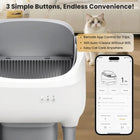 Cumrige Smart Self‑Cleaning Cat Litter Box, App WiFi Control Automatic Cat Toilet, Large Capacity Anti‑Pinch Safety Odor Removal for Multiple Cats Home Use