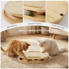 Cat Scratcher with Ball Track Toy, Sisal Scratch Pad for Indoor Use
