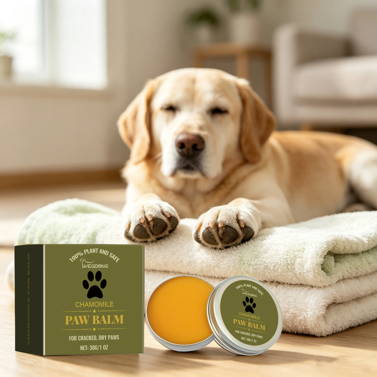30G Pet Paw Care Balm Gentle Nourishing Skin Enhance Smoothness Repairing Damaged Skin Anti-chapping Softening Protect Pet Paw Balm for Cats & Dogs