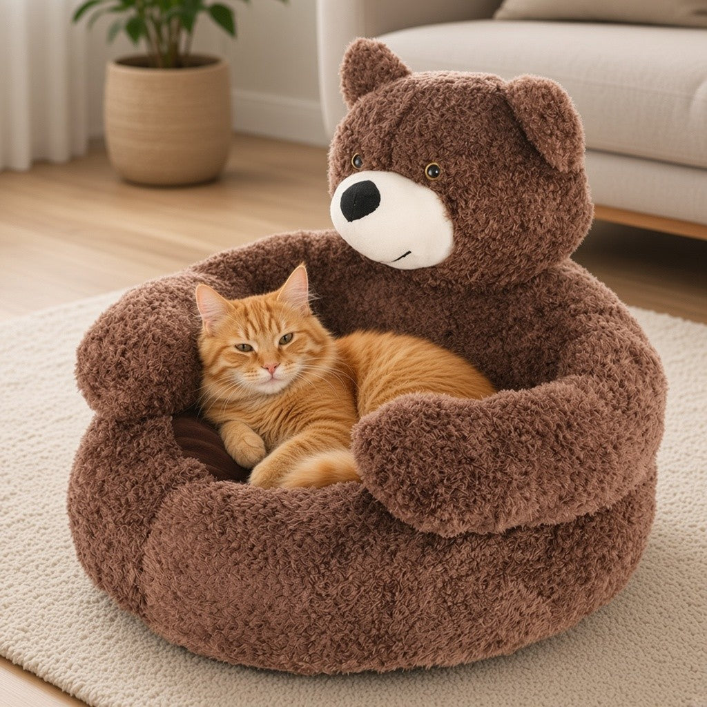 BearCove™ Cozy Plush Pet Bed