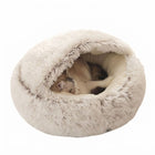 Cat Bed Cat Nest Comfortable Sleeping Cushion for Gifts, Soft Cat Beds with Hood, Anti-Anxiety Dog Bed, Pet Care Supplies, Pet Products, Summer Gift, Cat Furniture Cat Toys for Indoor Cats, Valentine'S Day Gift, Cat Stuff