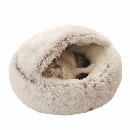Cat Bed Cat Nest Comfortable Sleeping Cushion for Gifts, Soft Cat Beds with Hood, Anti-Anxiety Dog Bed, Pet Care Supplies, Pet Products, Summer Gift, Cat Furniture Cat Toys for Indoor Cats, Valentine'S Day Gift, Cat Stuff