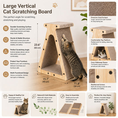 Cat Tree Scratching Board Vertical Cat Scratcher Large