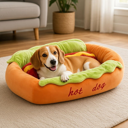Dachshug™ Hot Dog Pet Bed