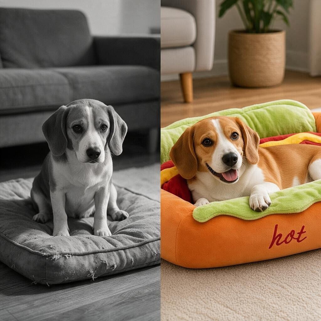 Dachshug™ Hot Dog Pet Bed
