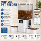 Dual Automatic Feeder with Camera for 2 Cats: 5G Wifi Automatic Feeder with Night Vision, 7L Auto Dispenser with Two Camera for Multiple Pet, Easy to Clean-29 Cup(Acf180W-A)