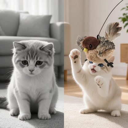 FlappyPurr™ Interactive Bird Cat Toy