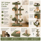 New Cat Condos Unique Cat Tree Scratcher 50" H