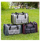 Double Expandable Pet Carrier Soft-sided Breathable Mesh Pet Travel Bag Airline Portable Large Capacity Cats Dogs Carrier Bag