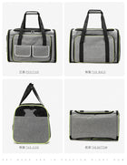 Double Expandable Pet Carrier Soft-sided Breathable Mesh Pet Travel Bag Airline Portable Large Capacity Cats Dogs Carrier Bag