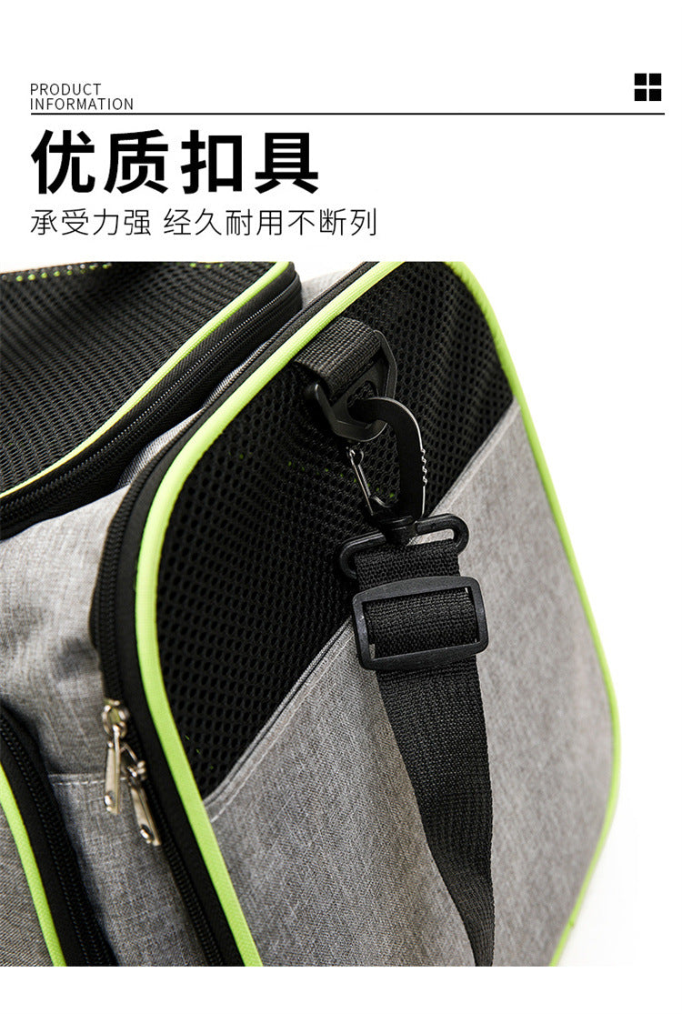 Double Expandable Pet Carrier Soft-sided Breathable Mesh Pet Travel Bag Airline Portable Large Capacity Cats Dogs Carrier Bag