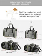 Double Expandable Pet Carrier Soft-sided Breathable Mesh Pet Travel Bag Airline Portable Large Capacity Cats Dogs Carrier Bag