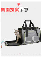 Double Expandable Pet Carrier Soft-sided Breathable Mesh Pet Travel Bag Airline Portable Large Capacity Cats Dogs Carrier Bag