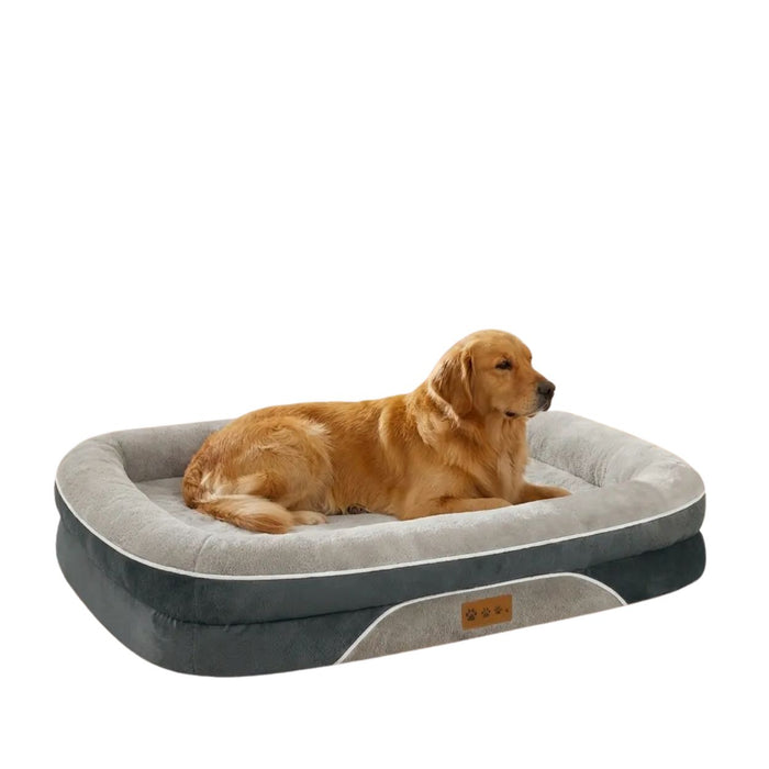 Orthopedic Large Dog Bed, Washable Orthopedic Large Dog Bed - Dog Beds Large Sized Dogs with Removable Cover Waterproof Pet Bed with Bolster for Extra Large Pe