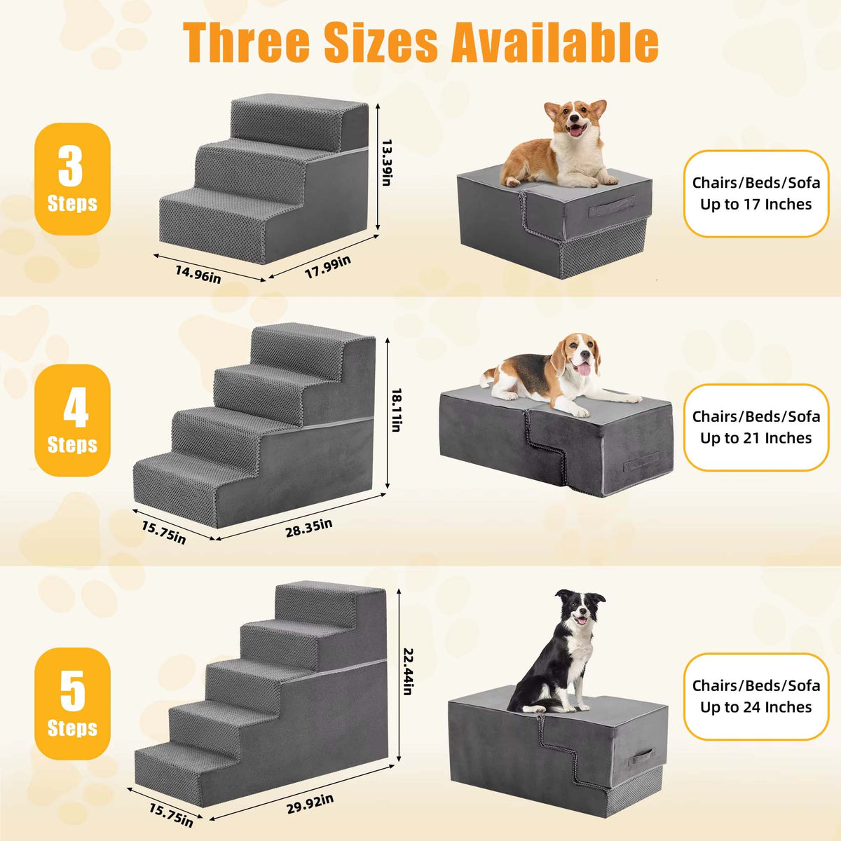 PawStep™ Foam Dog Stairs