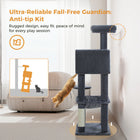 Multi-Level Cat Tree Tower with Scratching Posts, Condo, Hammock, Cat Scratching Board,Cat Accessories,Cat Furniture,Indoor Cats