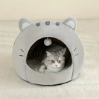 Cartoon Cat Bed Sleeping Dog Basket Tent Puppy Cave Sofa Pet Bed Small and Medium Cats House Cozy Kitten Cave Cushion