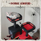Large Cat Tree Tall Cat Tower for Indoor Cats Multi-Level Plush Cat Condo with Scratching Posts Scratching Boards Perches Caves