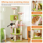 Multi-Level Cat Tree Tower with Scratching Posts, Condo, Hammock, Cat Scratching Board,Cat Accessories,Cat Furniture,Indoor Cats
