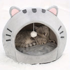 Cartoon Cat Bed Sleeping Dog Basket Tent Puppy Cave Sofa Pet Bed Small and Medium Cats House Cozy Kitten Cave Cushion