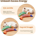 Cat Toys Fish,Teeth Grinding Catnip Toys,Soft and Durable,Kitten Toys Interactive Sounding Cat Chew Bite Plush Toys Cat Supplie
